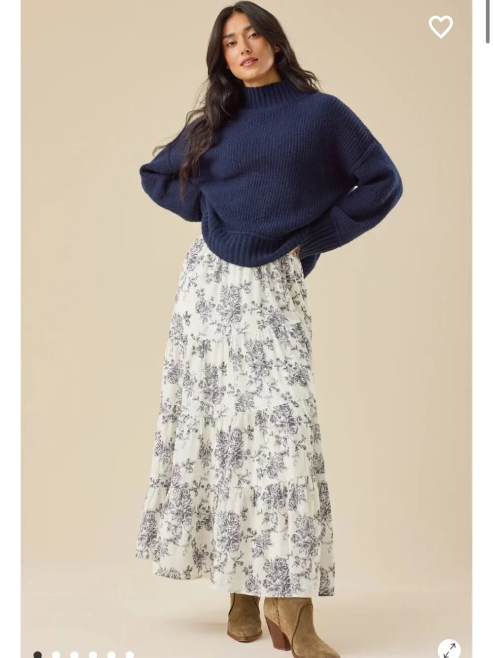 Altar'd State Daphne Floral Maxi Skirt NWT - Picture 5 of 6